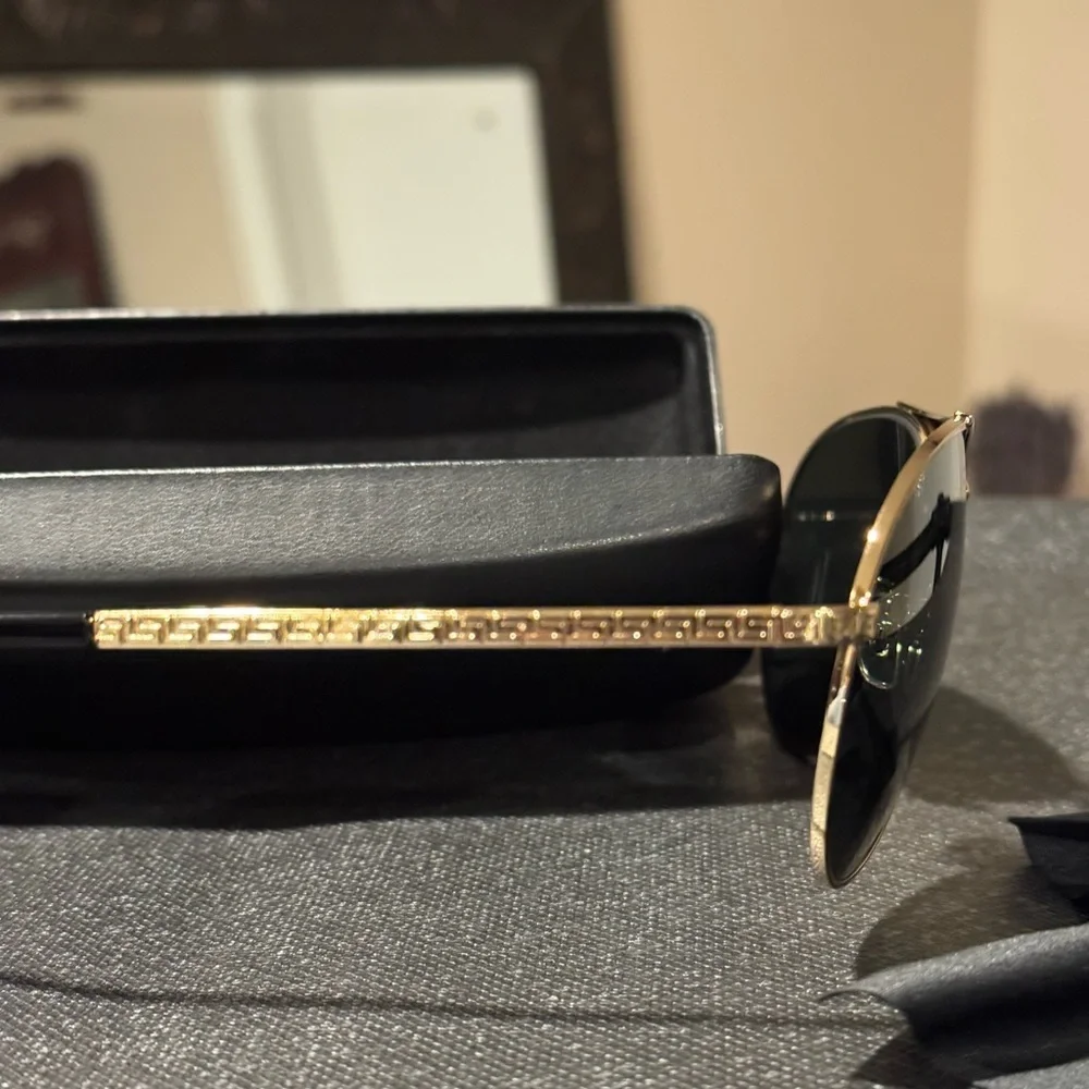 Versace Gold Frame Sunglasses